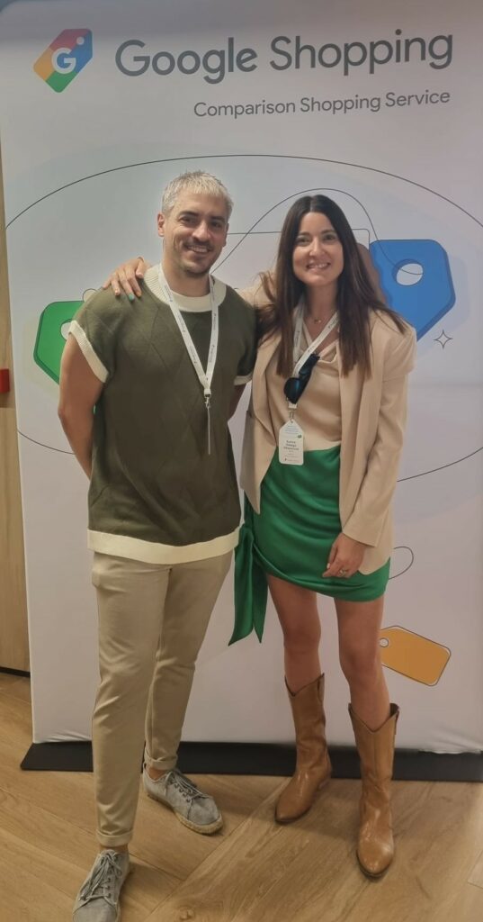 Eunice Hidalgo y Diego Arce asisten al evento de Google Shopping 2024